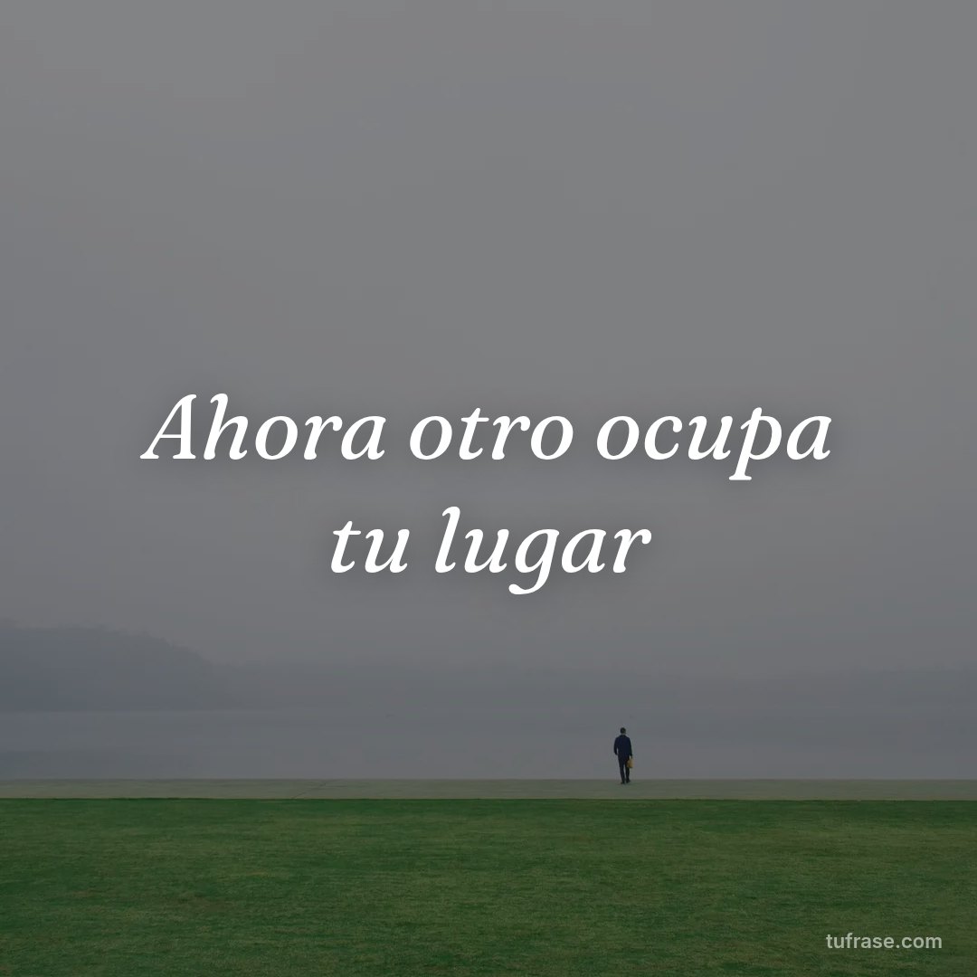 Ahora otro ocupa tu lugar