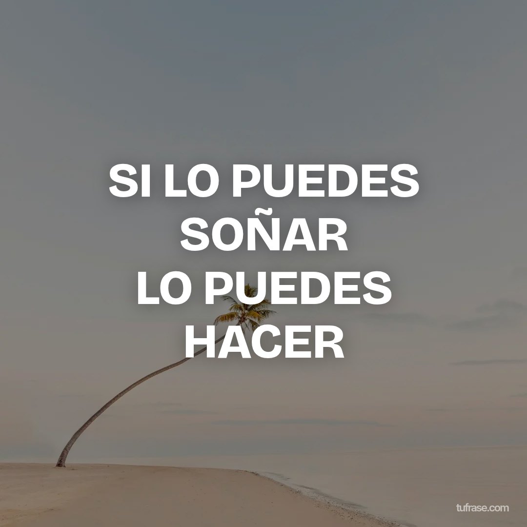 SI LO PUEDES SOÑAR LO PUEDES HACER