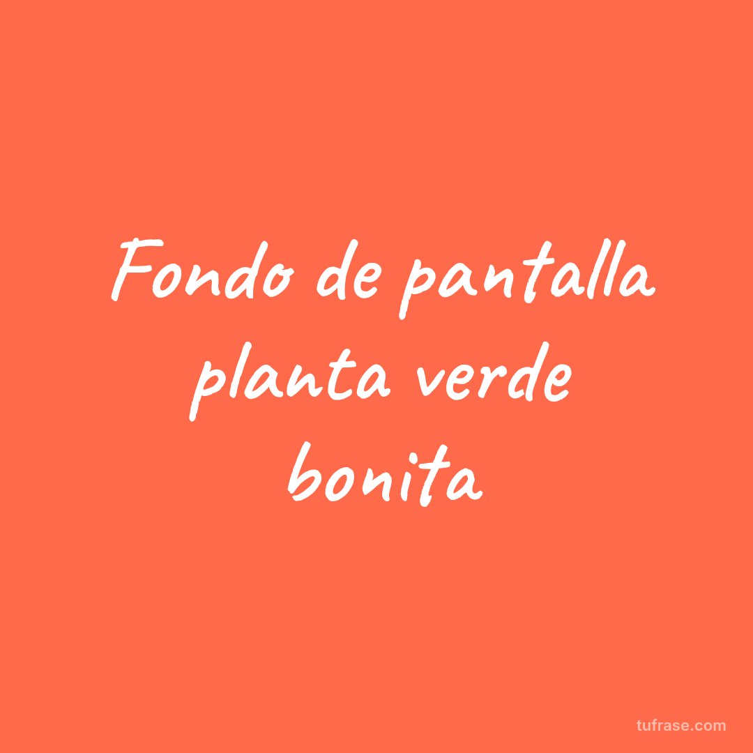 Fondo de pantalla planta verde bonita