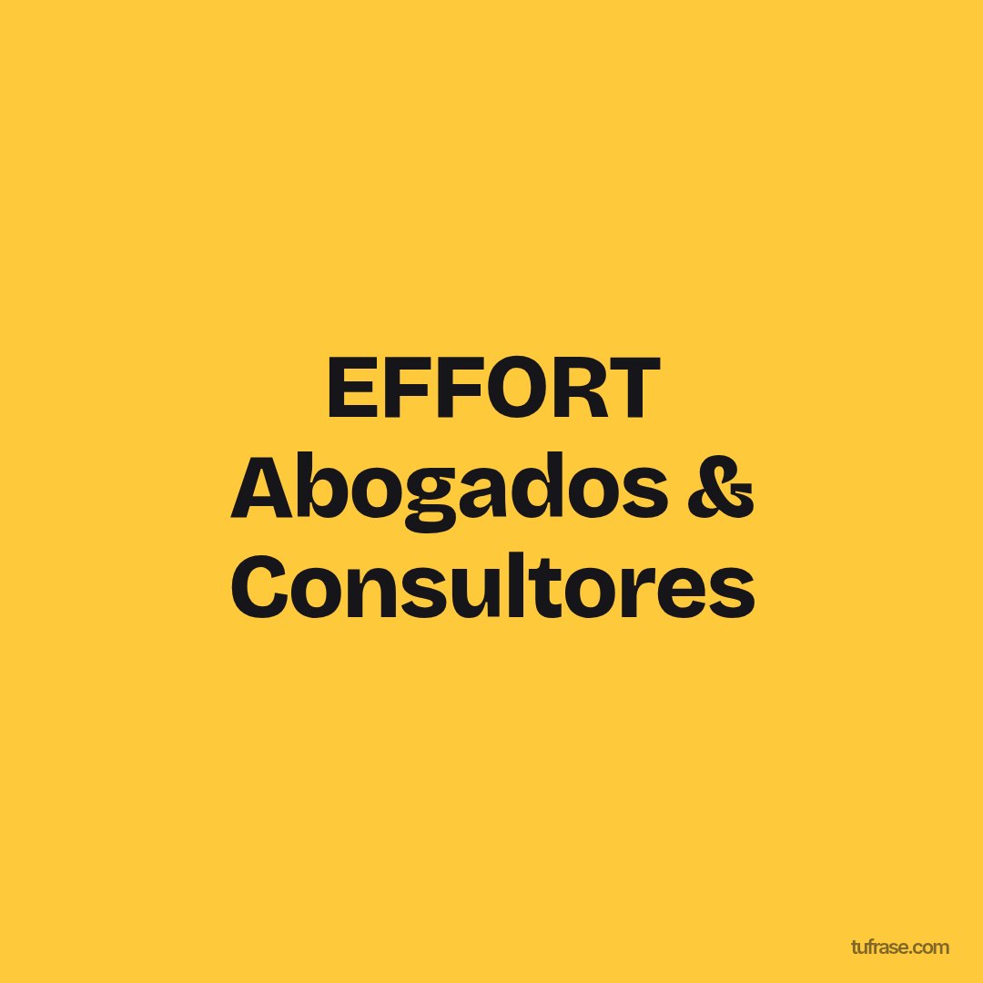 EFFORT Abogados & Consultores