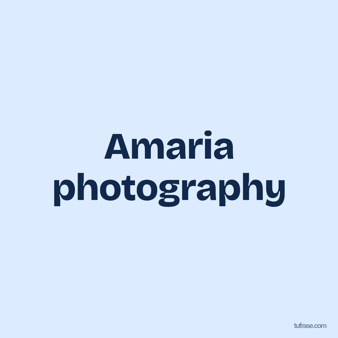 Amaria photography