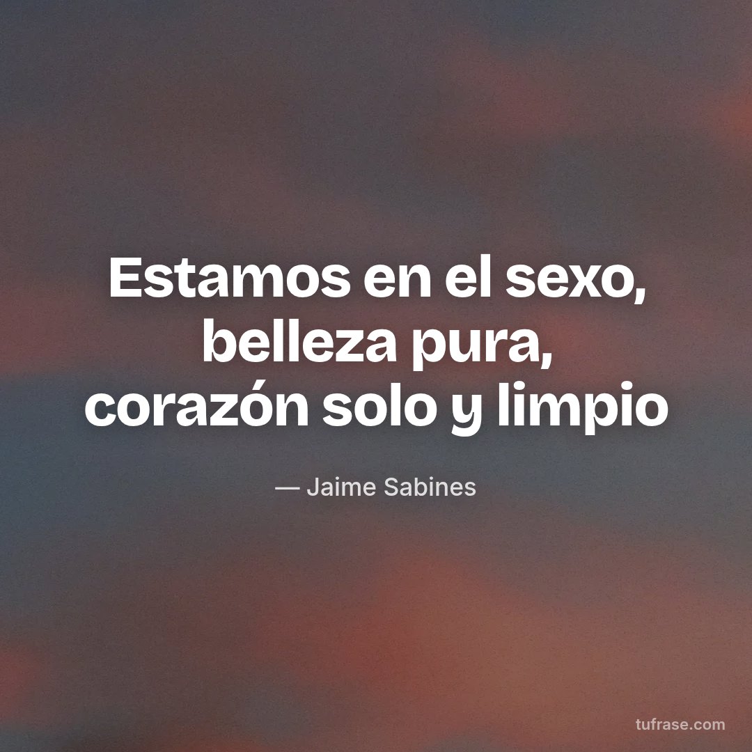 Estamos en el sexo, belleza pura, corazón solo y limpio