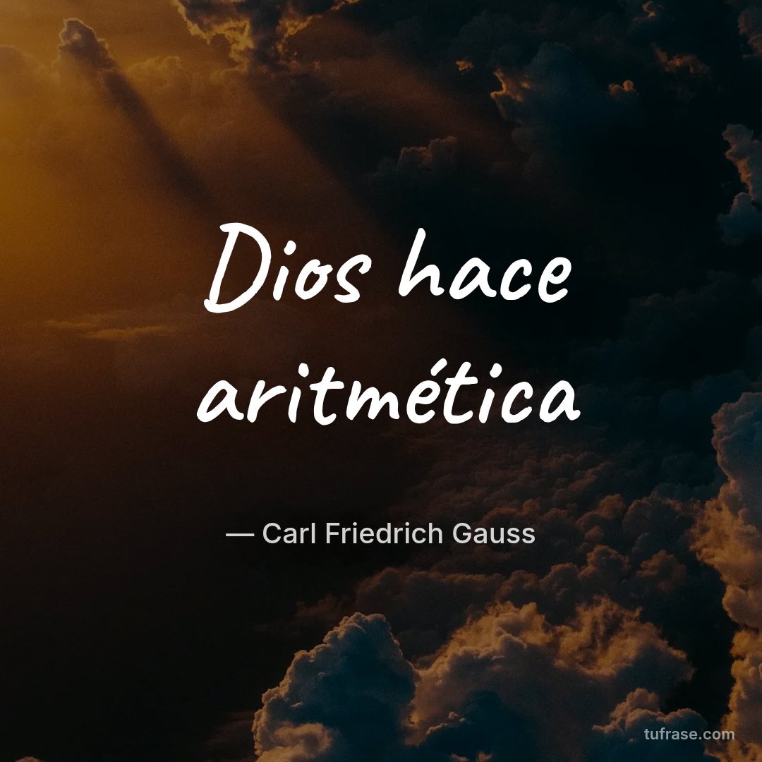 Dios hace aritmética