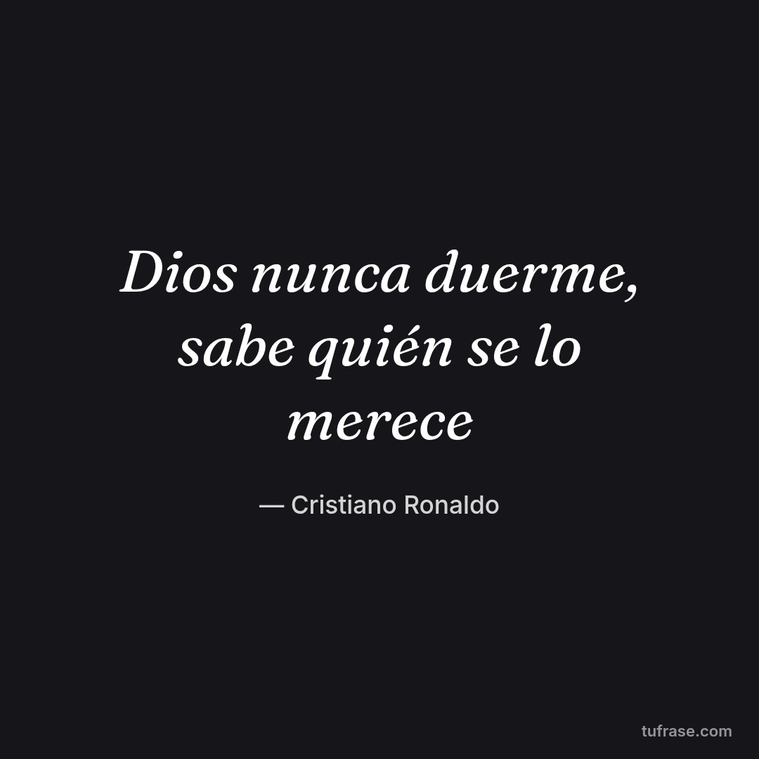 Dios nunca duerme, sabe quién se lo merece