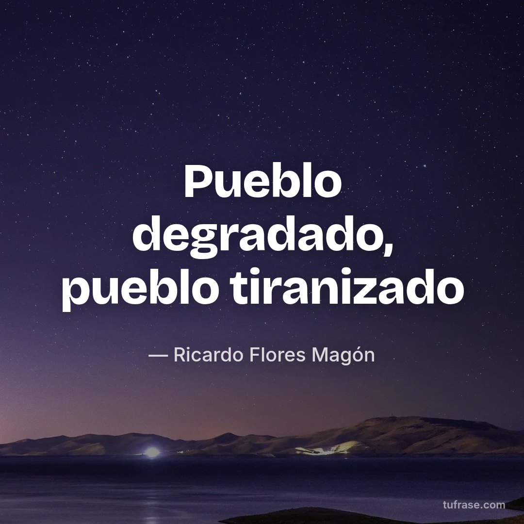 Pueblo degradado, pueblo tiranizado