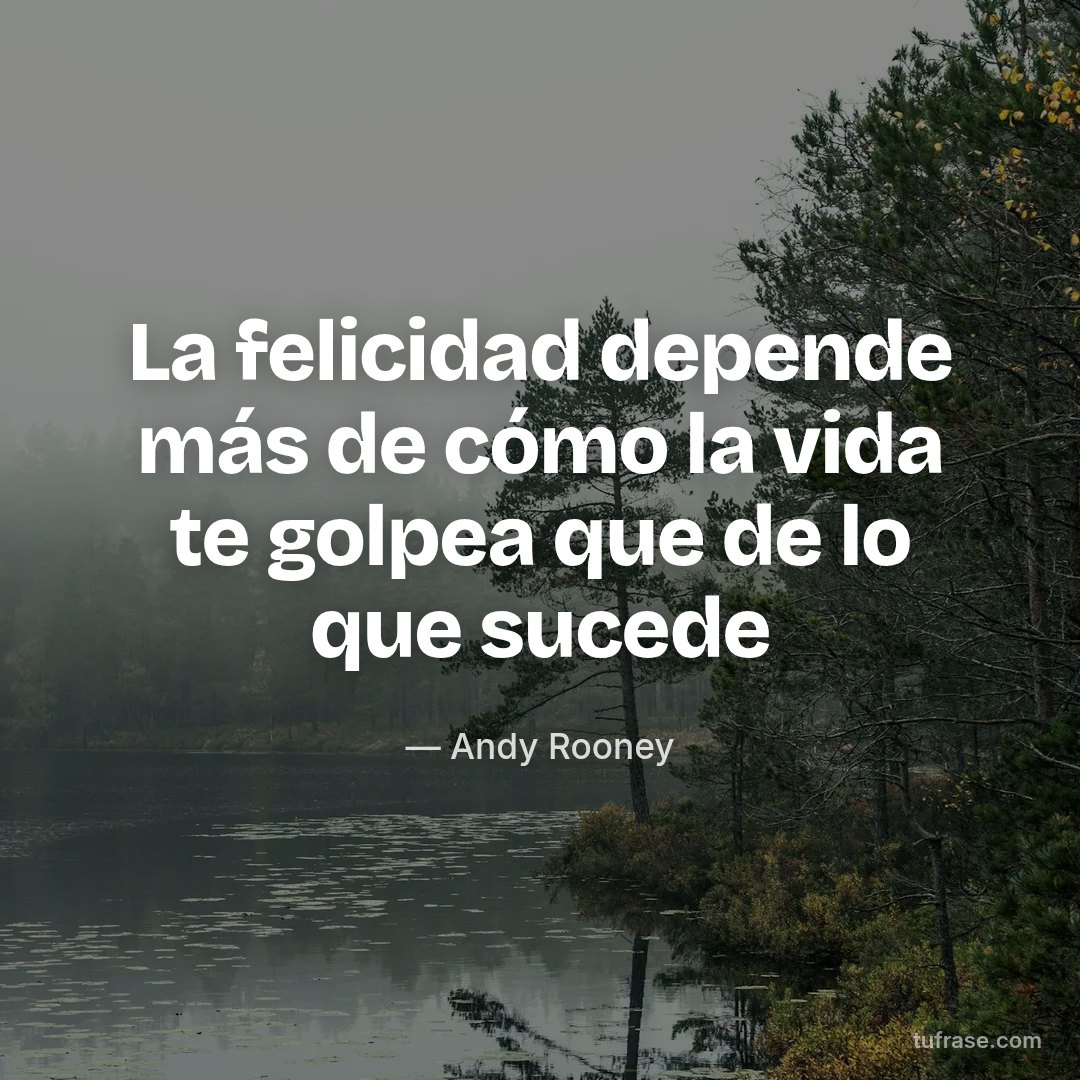 La felicidad depende más de cómo la vida te golpea que de lo que sucede
