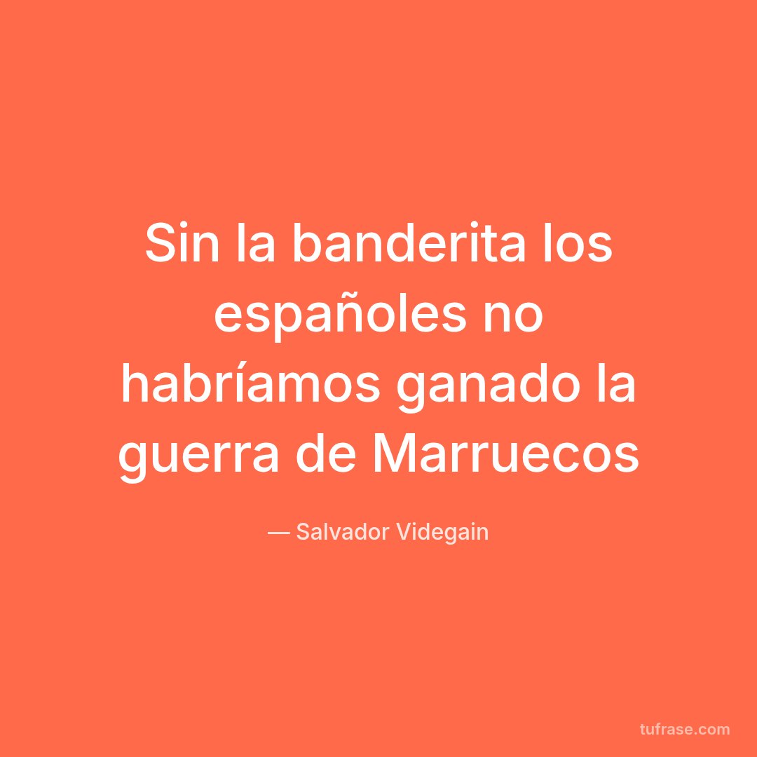 Sin la banderita los españoles no habríamos ganado la guerra de Marruecos