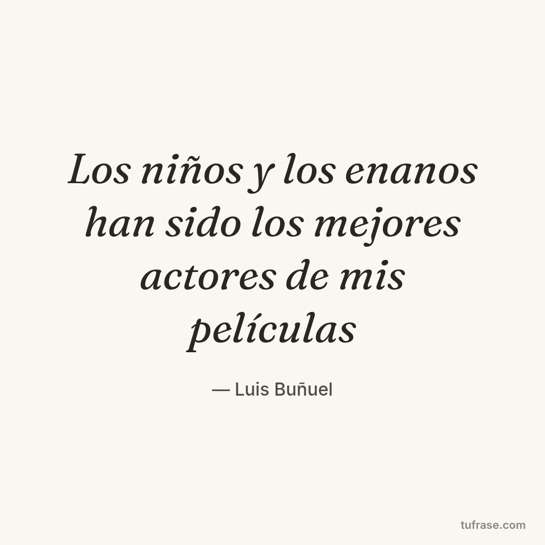 Los niños y los enanos han sido los mejores actores de mis películas