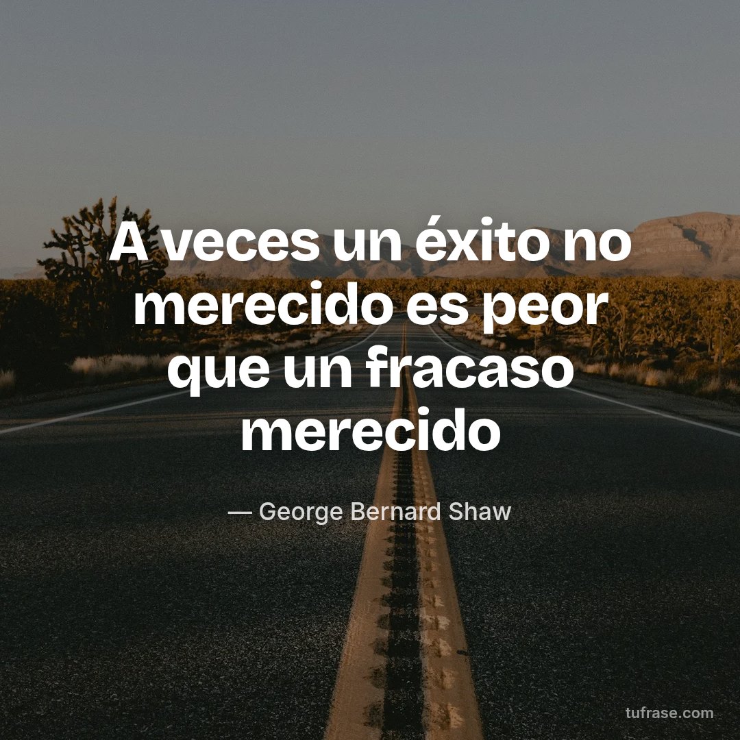 A veces un éxito no merecido es peor que un fracaso merecido