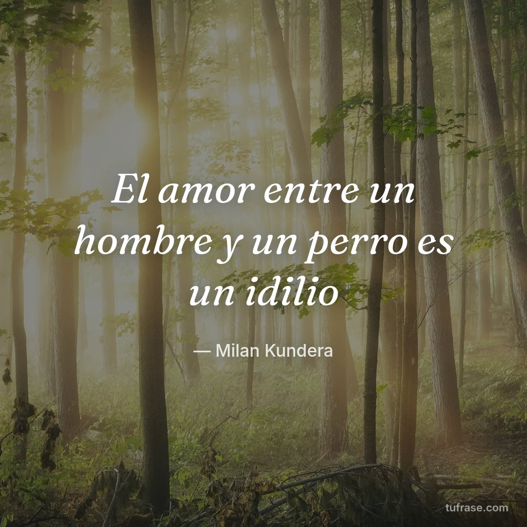 El amor entre un hombre y un perro es un idilio