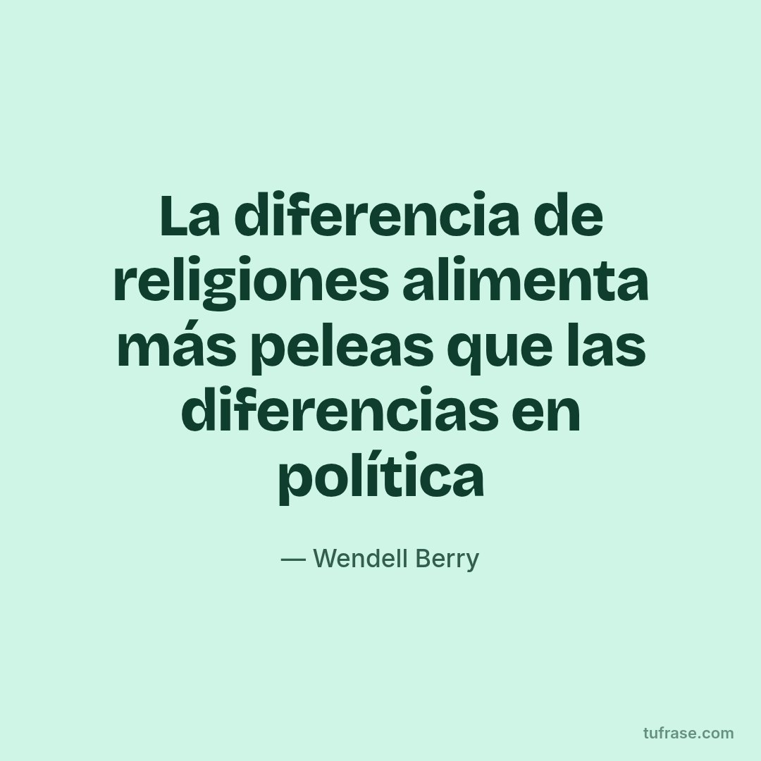 La diferencia de religiones alimenta más peleas que las diferencias en política