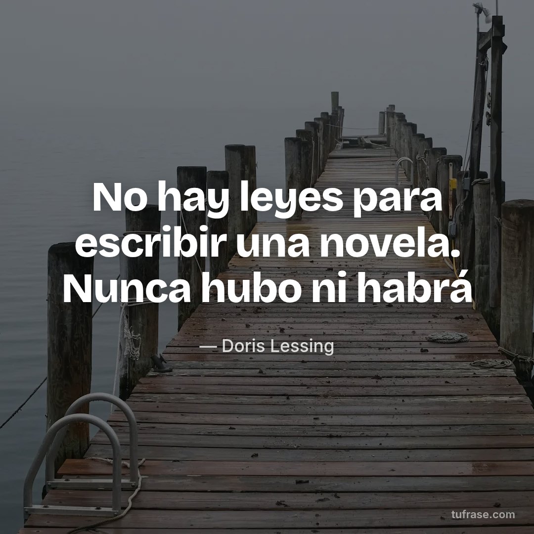 No hay leyes para escribir una novela. Nunca hubo ni habrá
