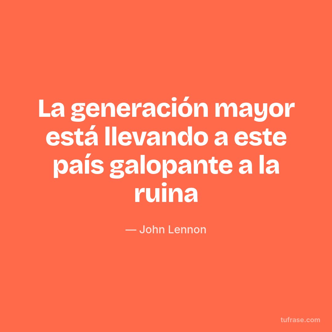 La generación mayor está llevando a este país galopante a la ruina