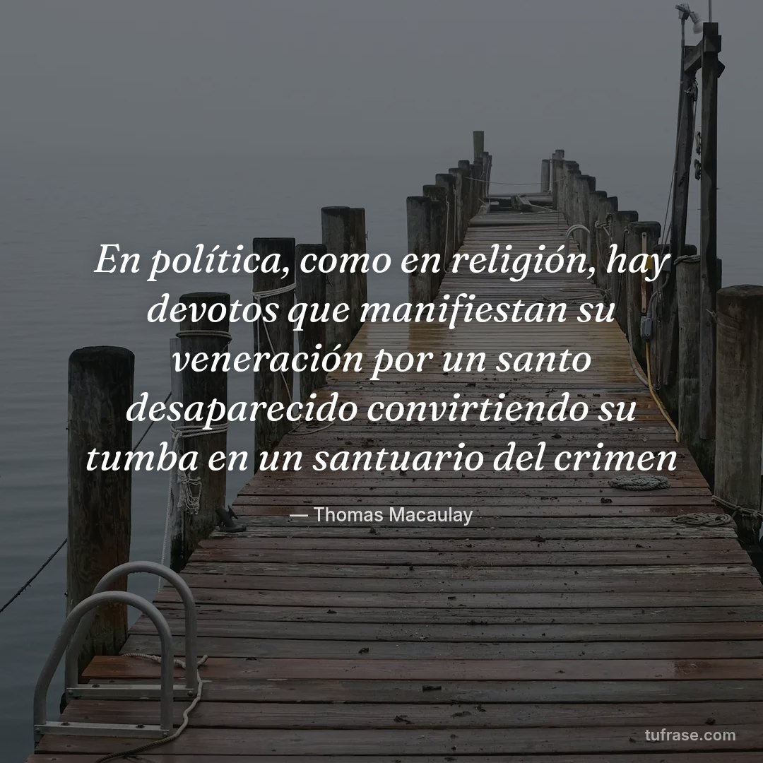 En política, como en religión, hay devotos que manifiestan su veneración por un santo desaparecido convirtiendo su tumba en un santuario del crimen