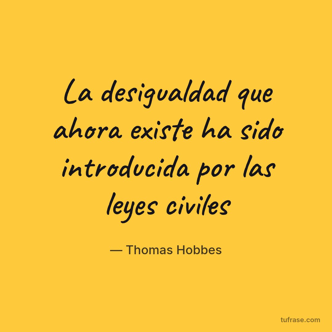 La desigualdad que ahora existe ha sido introducida por las leyes civiles