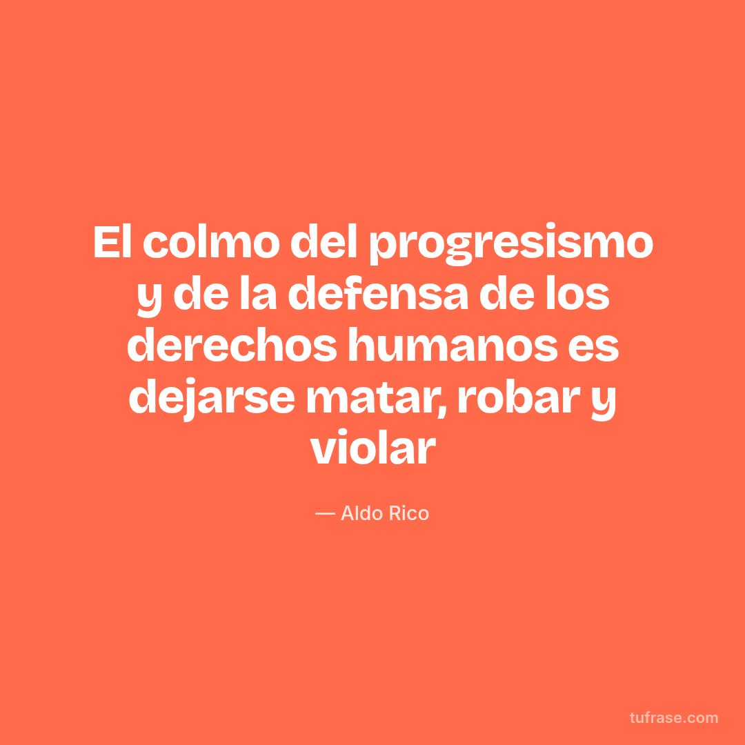 El colmo del progresismo y de la defensa de los derechos humanos es dejarse matar, robar y violar
