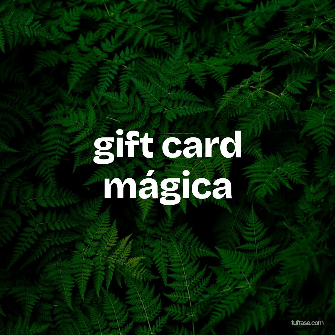 gift card mágica
