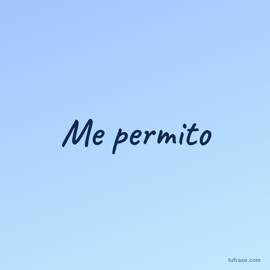 Me permito