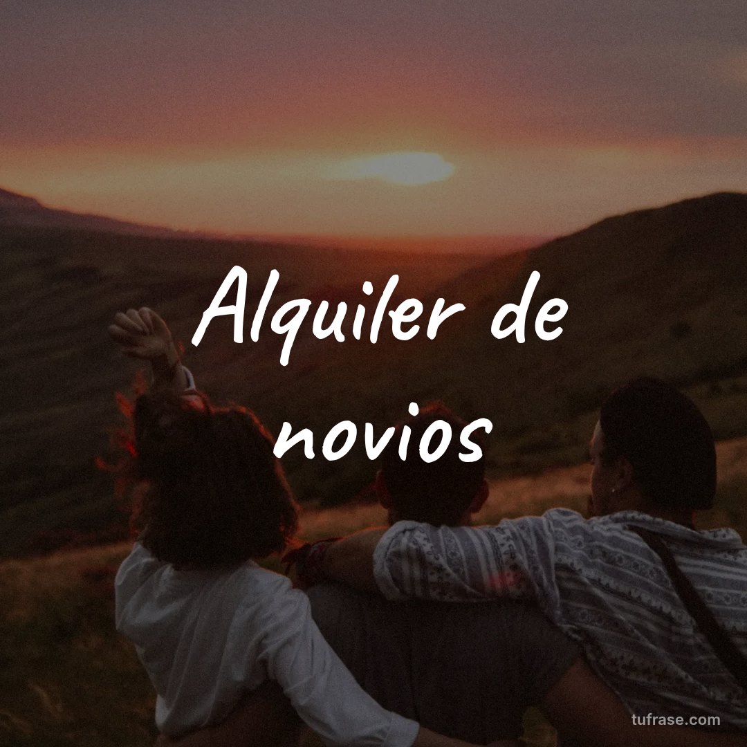 Alquiler de novios