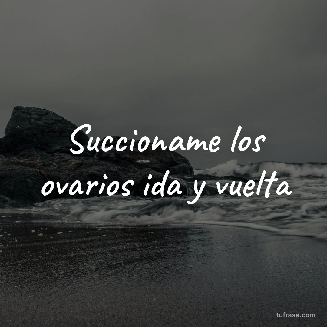 Succioname los ovarios ida y vuelta