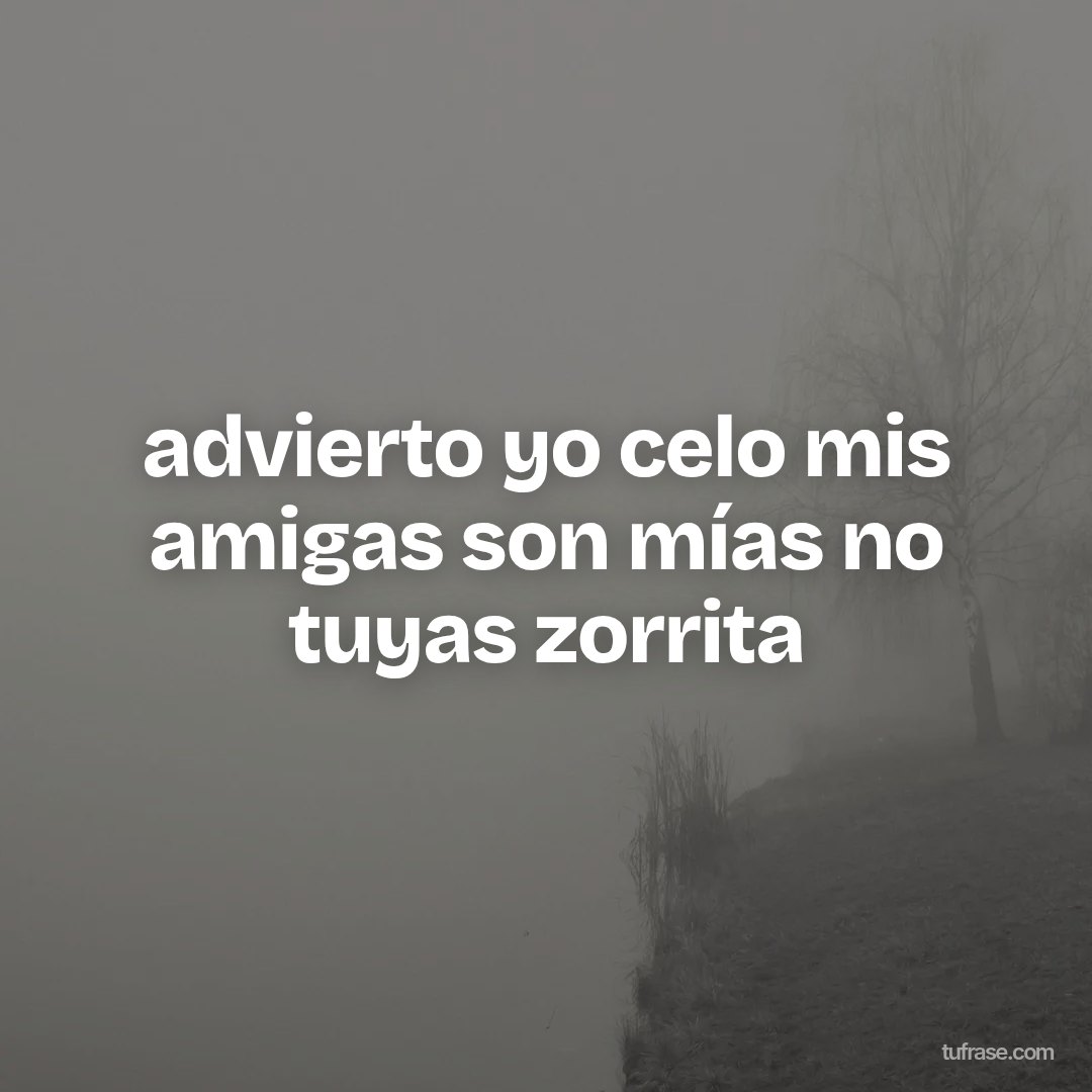 advierto yo celo mis amigas son mías no tuyas zorrita