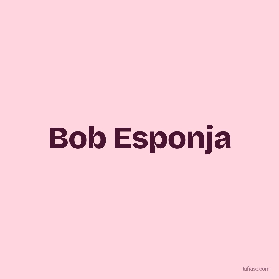 Bob Esponja