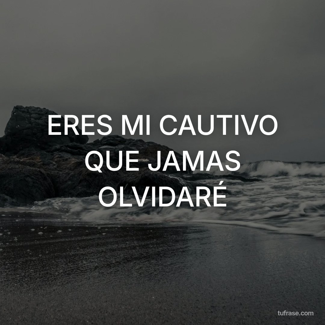 ERES MI CAUTIVO QUE JAMAS OLVIDARÉ