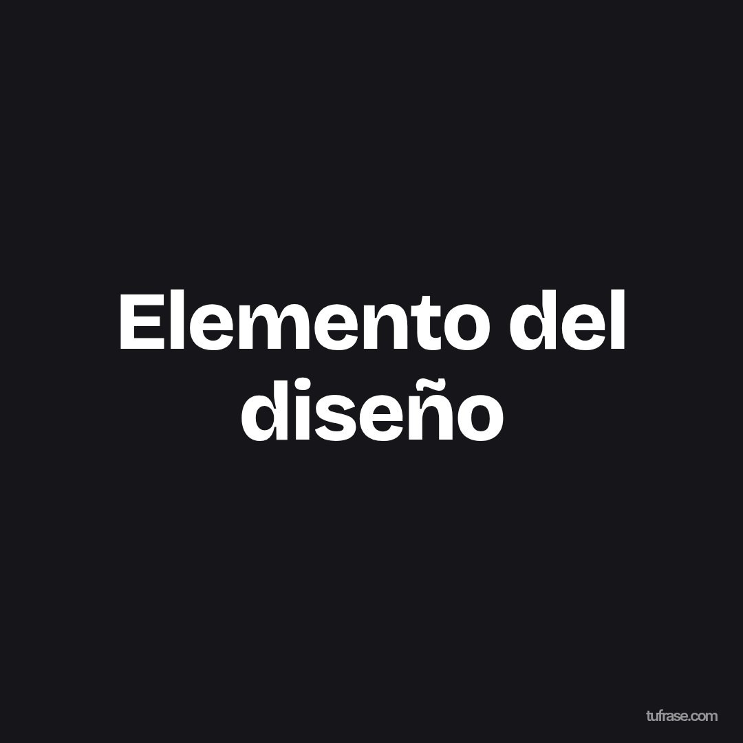 Elemento del diseño