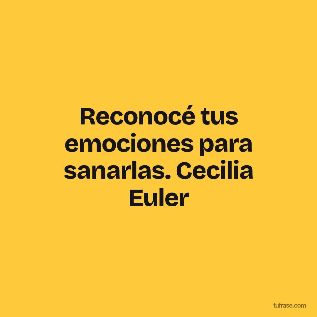 Reconocé tus emociones para sanarlas. Cecilia Euler