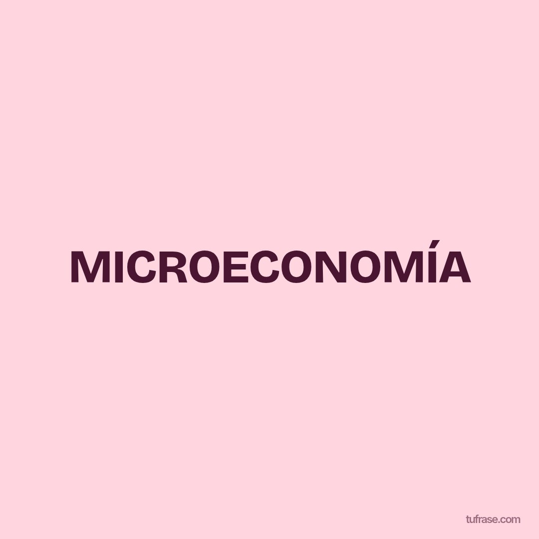 MICROECONOMÍA