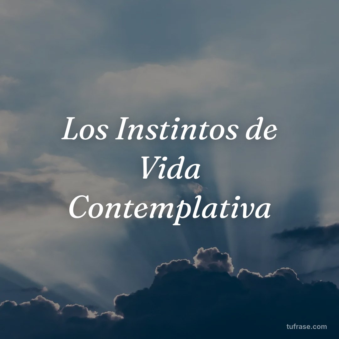 Los Instintos de Vida Contemplativa
