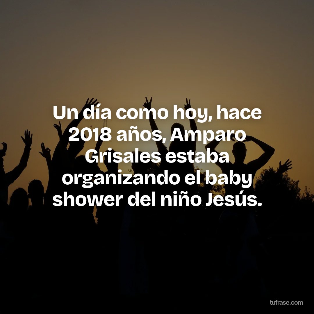 Un día como hoy, hace 2018 años, Amparo Grisales estaba organizando el baby shower del niño Jesús.