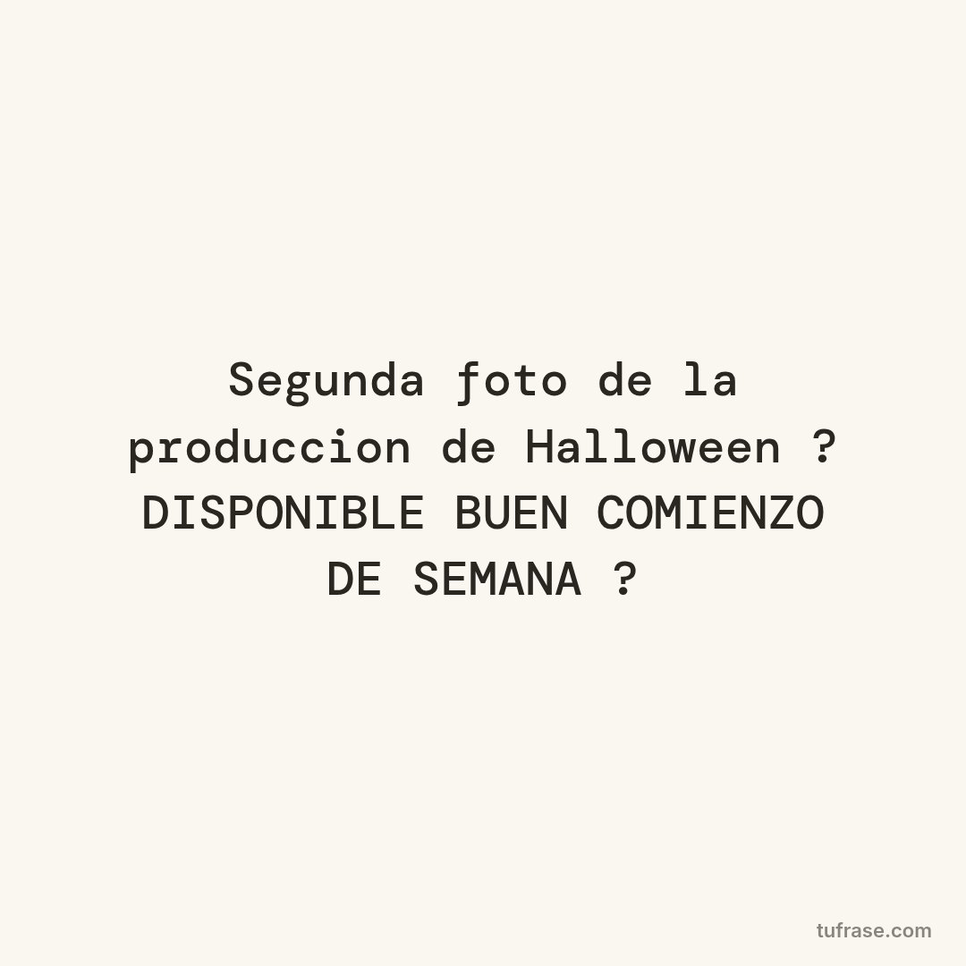 Segunda foto de la produccion de Halloween ? DISPONIBLE BUEN COMIENZO DE SEMANA ?