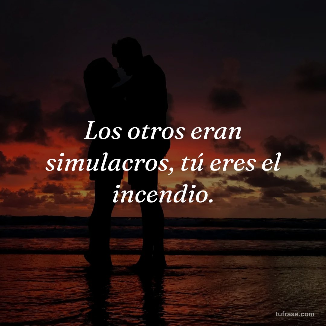 Los otros eran simulacros, tú eres el incendio.