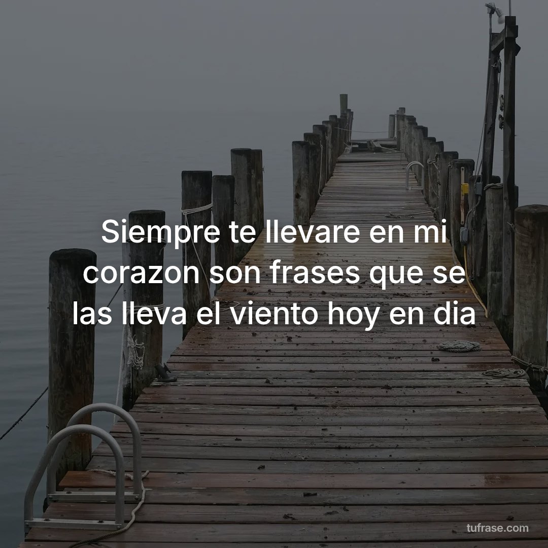 Siempre te llevare en mi corazon son frases que se las lleva el viento hoy en dia