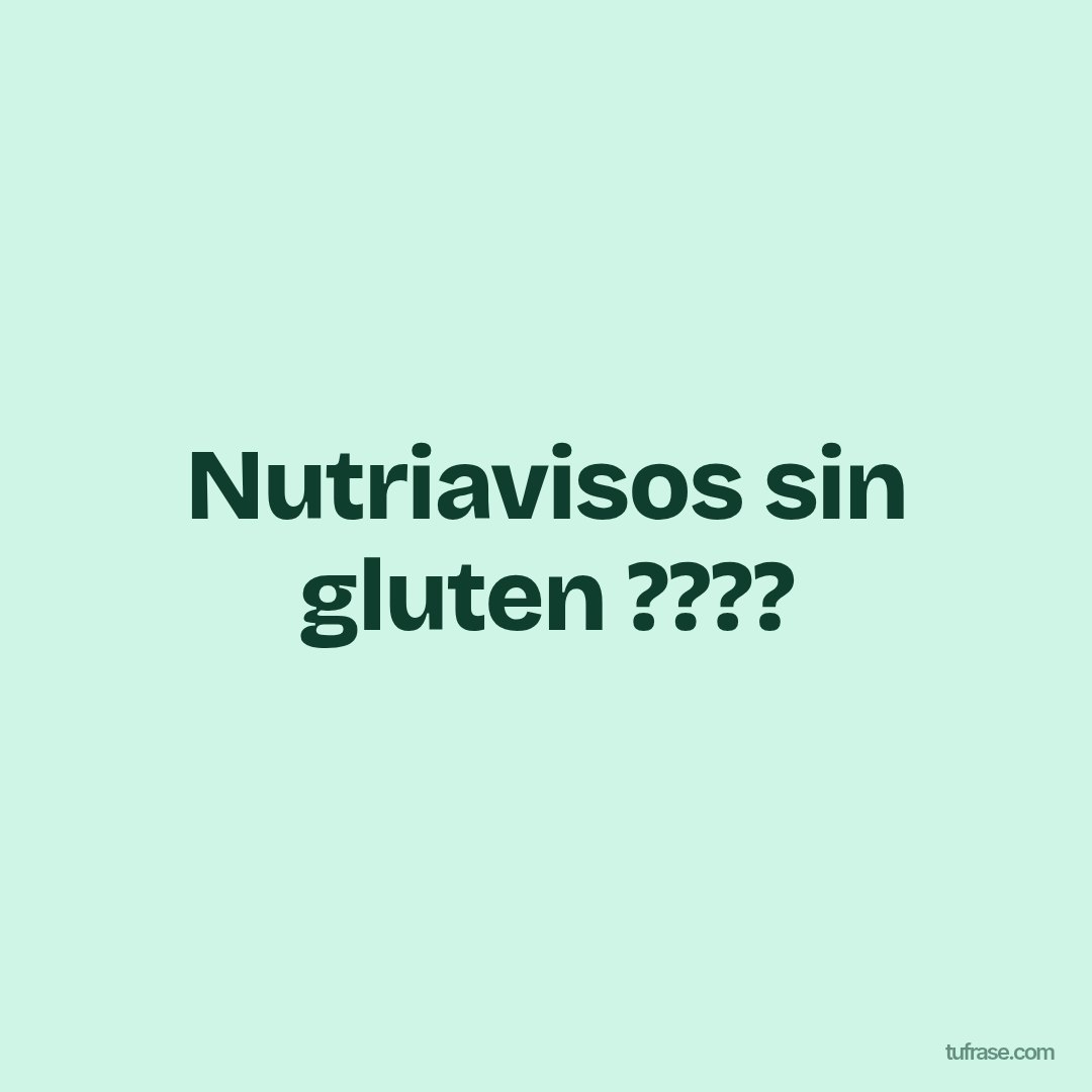Nutriavisos sin gluten ????