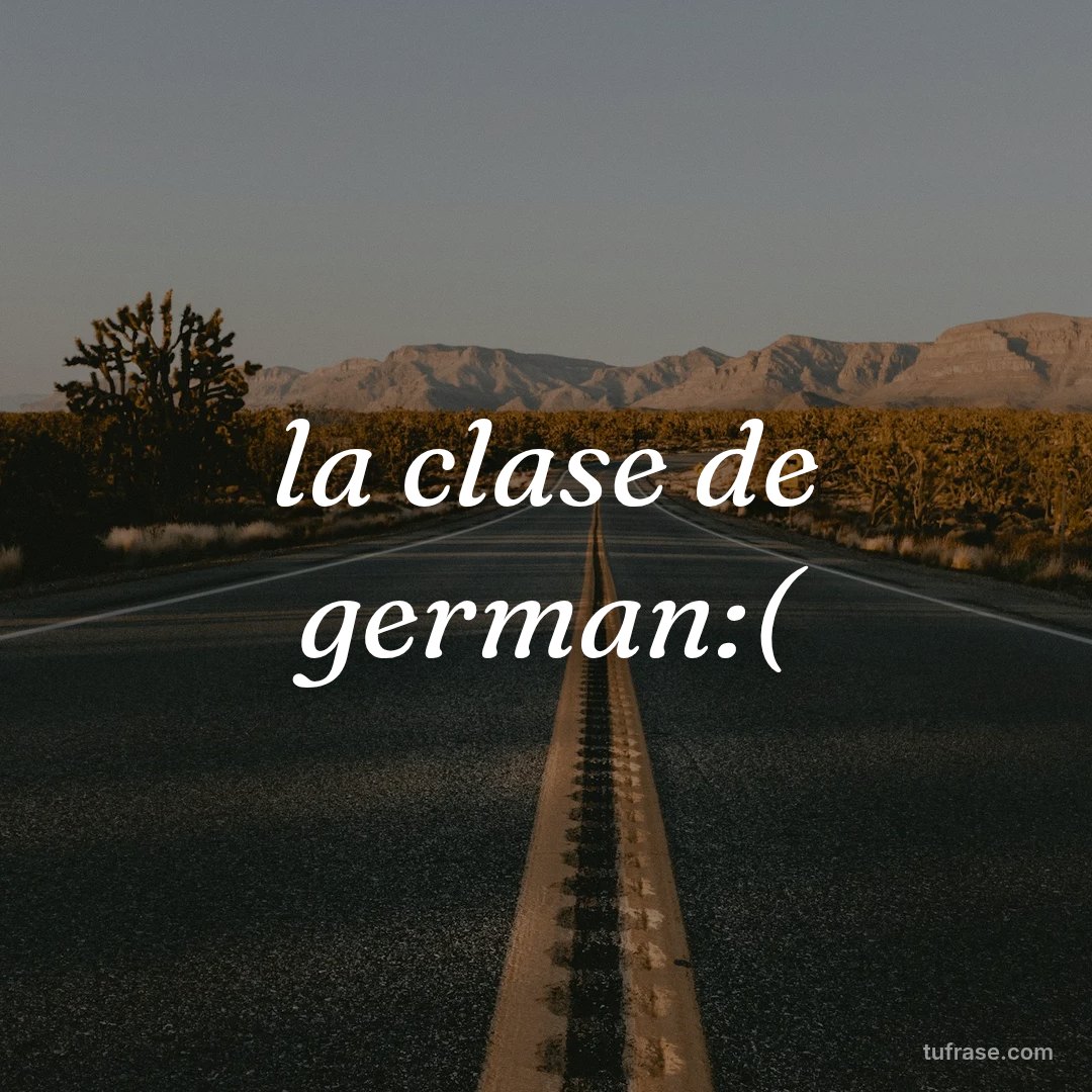 la clase de german:(