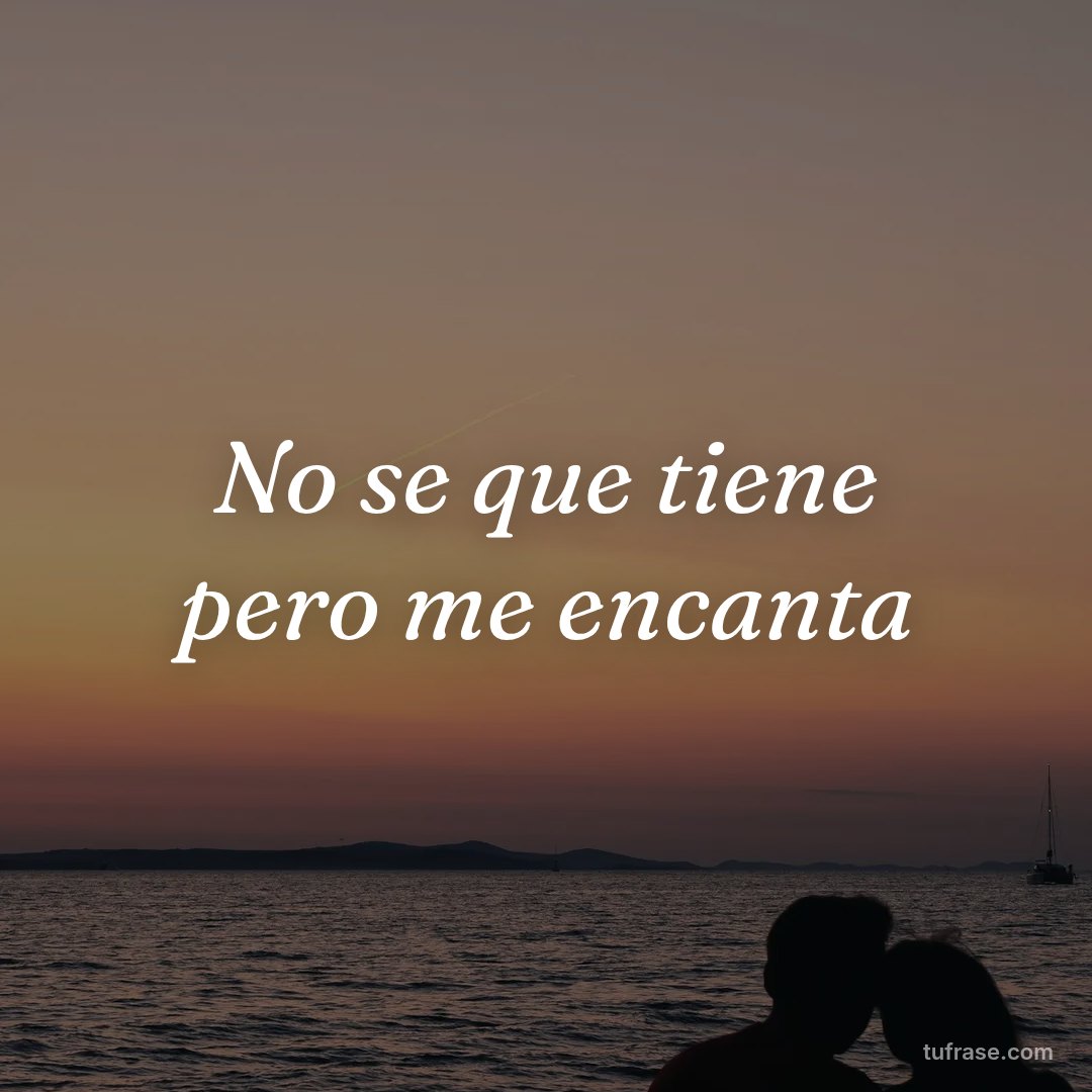 No se que tiene pero me encanta