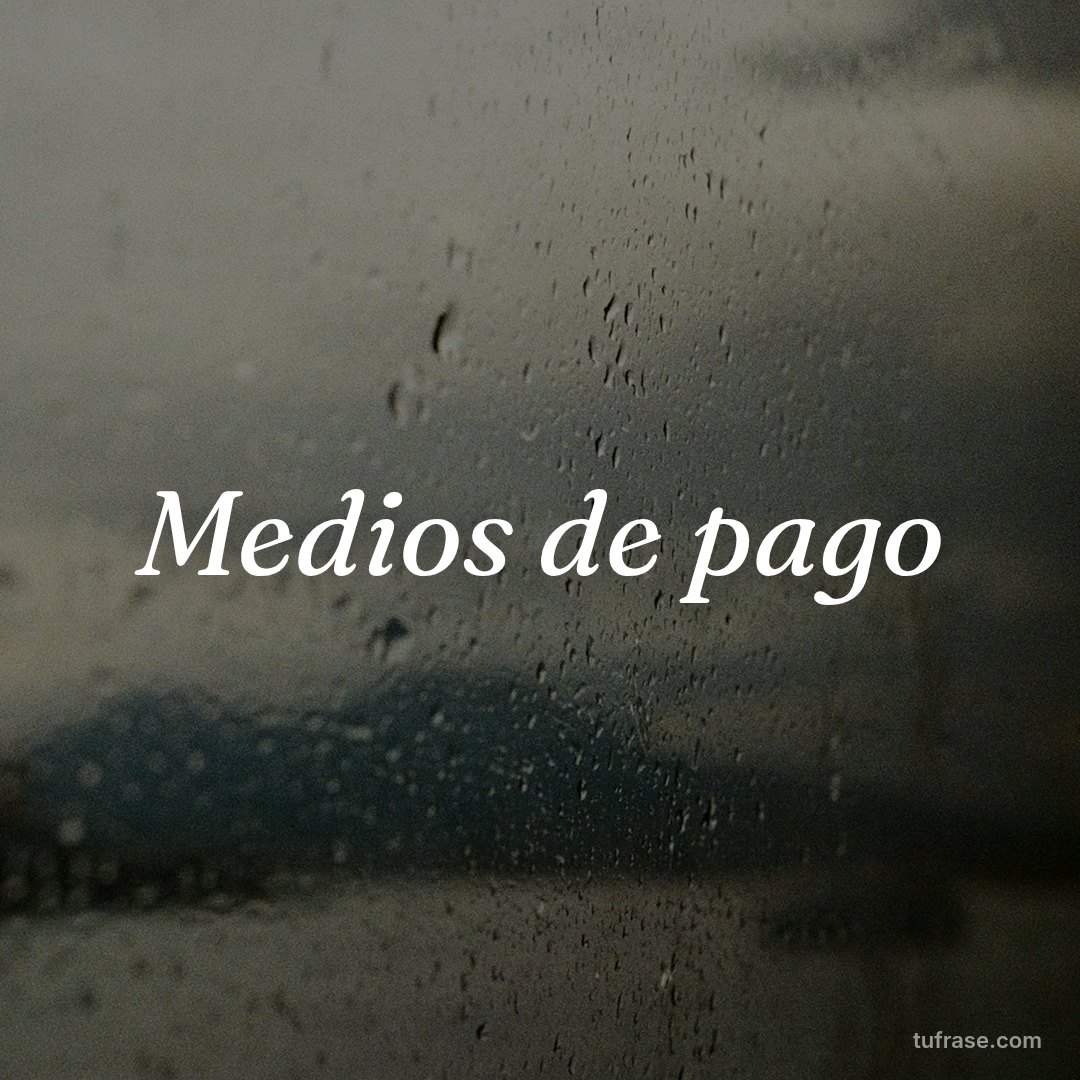 Medios de pago