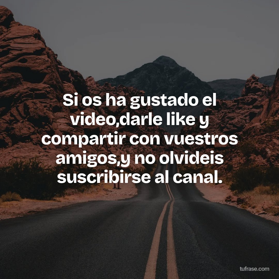 Si os ha gustado el video,darle like y compartir con vuestros amigos,y no olvideis suscribirse al canal.