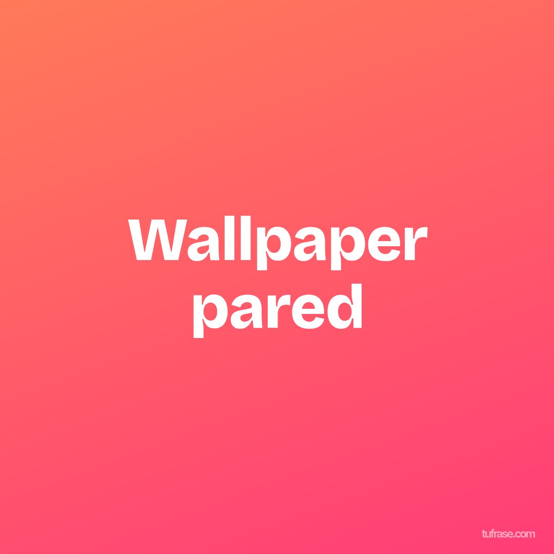 Wallpaper pared