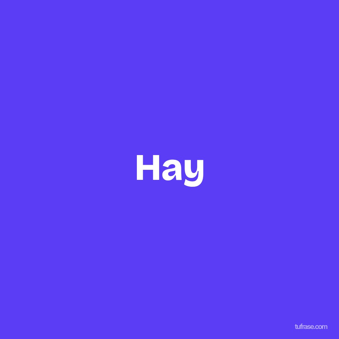 Hay