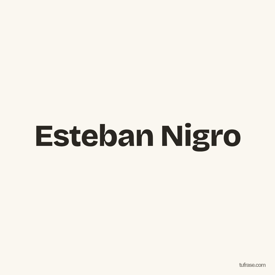 Esteban Nigro