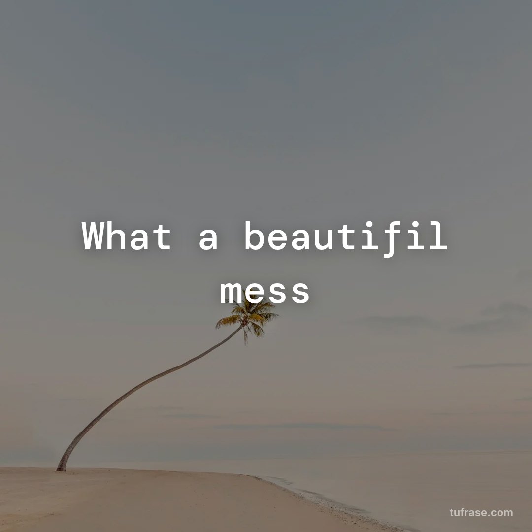 What a beautifil mess