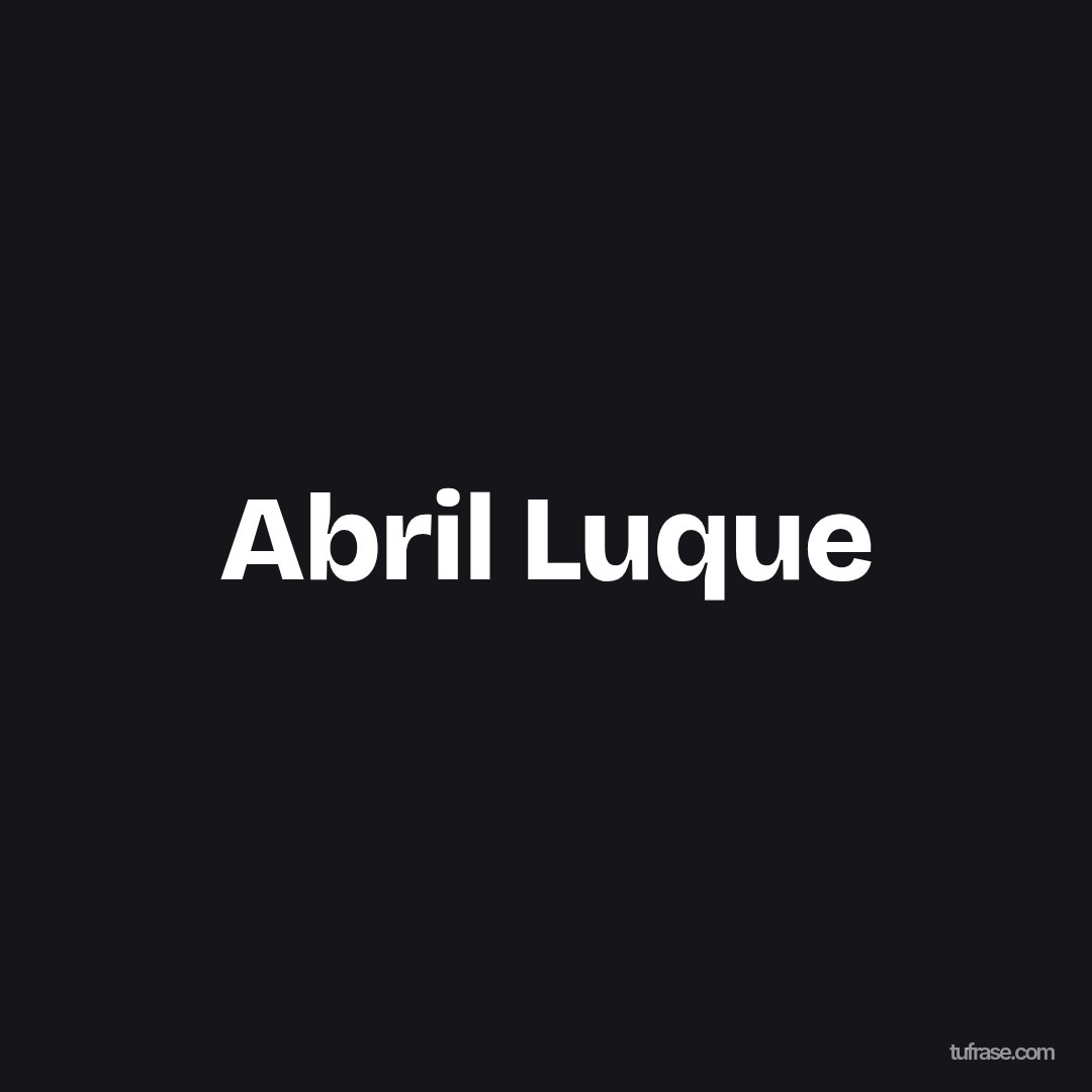 Abril Luque