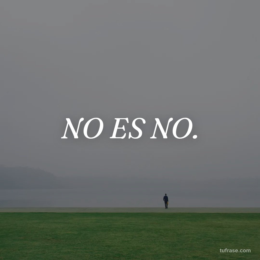 NO ES NO.