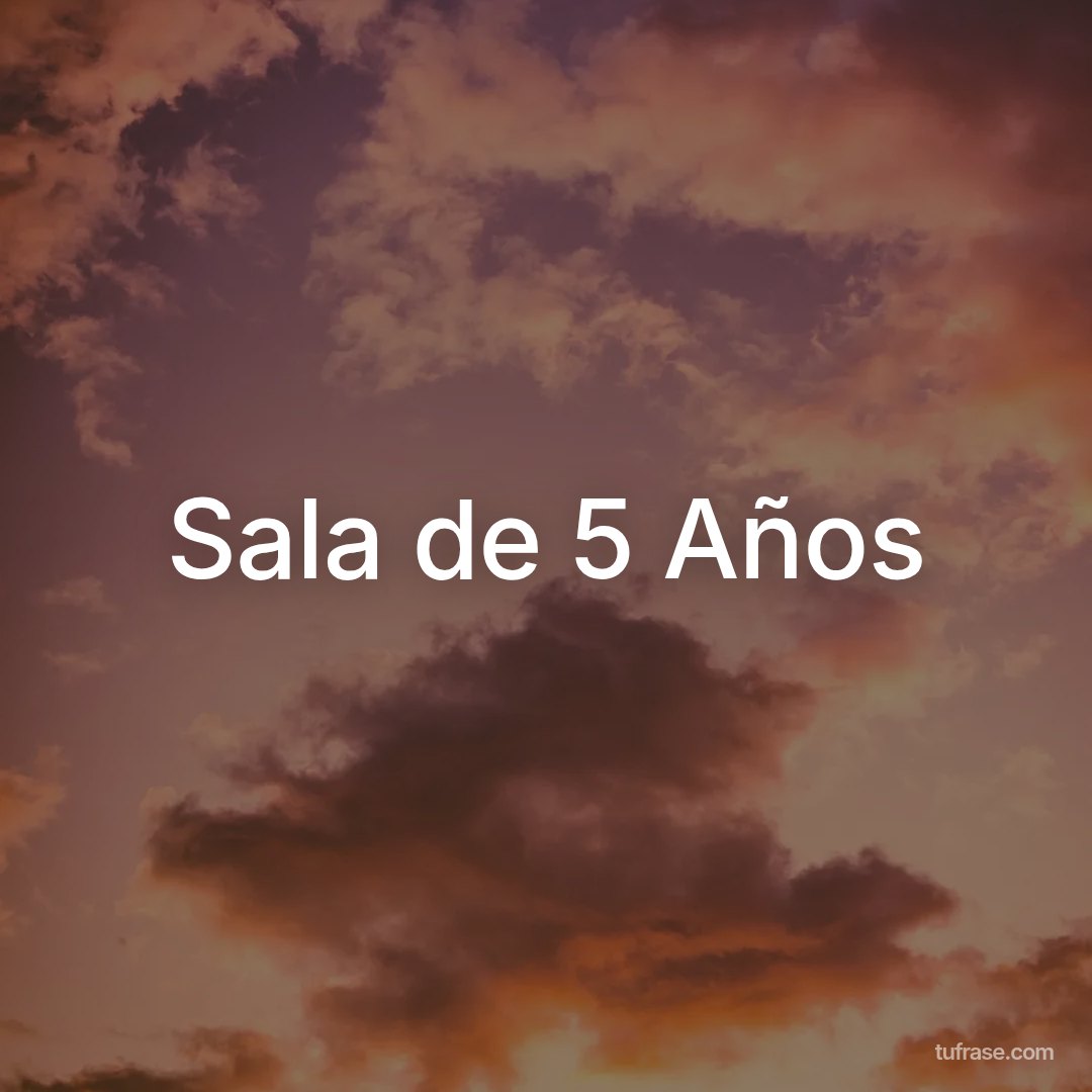 Sala de 5 Años