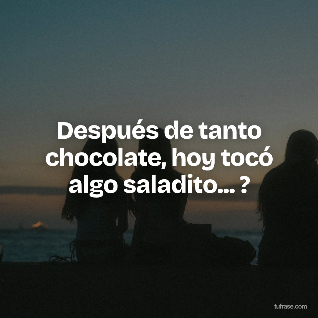 Después de tanto chocolate, hoy tocó algo saladito... ?
