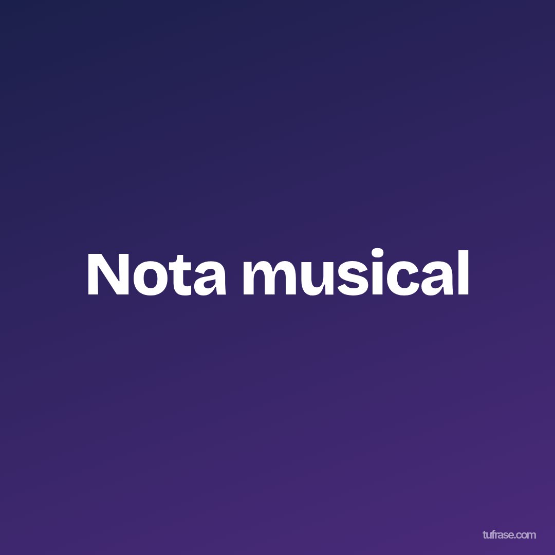 Nota musical
