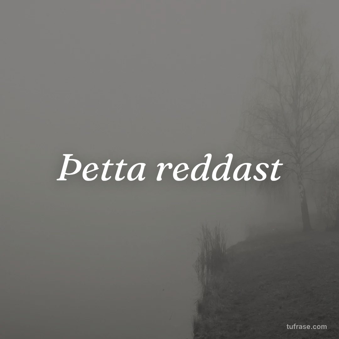 Þetta reddast